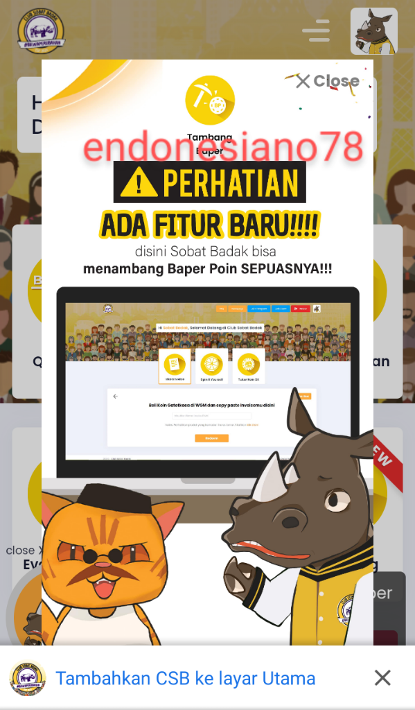 Ada yang Baru dari Sobat Badak