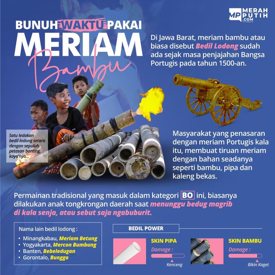 Meriam Bambu: Senjata Ampuh Bunuh Waktu Jelang Berbuka