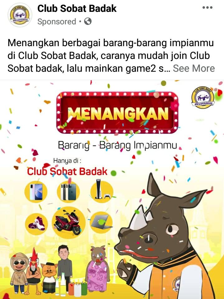 Seru Banget Permainannya, Mamak Adalah Idola Ane Di Club' Sobat Badak! 