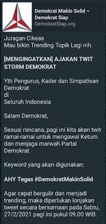 Unggah Gank Mangkrak, Akun-Akun Tumbang Bangkit Lagi, AA: Heran Demokrat Main Kotor?