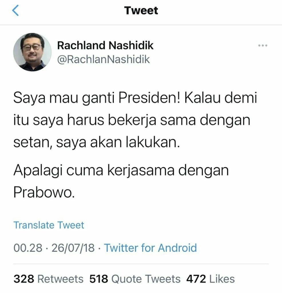 Bongkar Jejak Digital Rachland Nashidik Singgung Indonesia Raya, Netizen: Memalukan