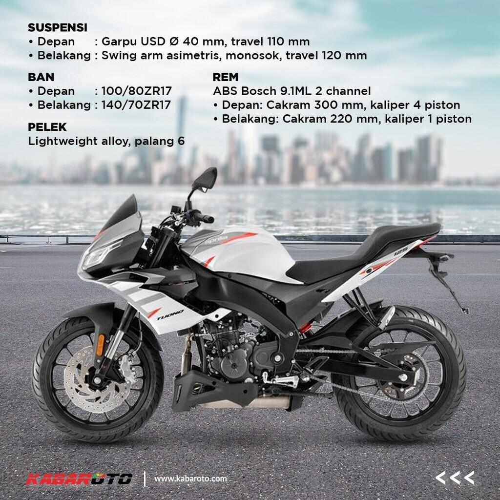Aprilia RS 125 Dan Tuono 125 Meluncur, Berikut Ubahannya