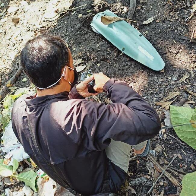 Komponen Pesawat T-50i Jatuh di Ngawi, Tidak Ada Korban Dalam Kejadian Ini