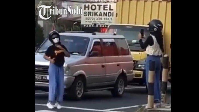 Viral Berujung Malu, Joget TikTok di Lampu Merah Klaten, 2 Gadis Diamankan Polisi