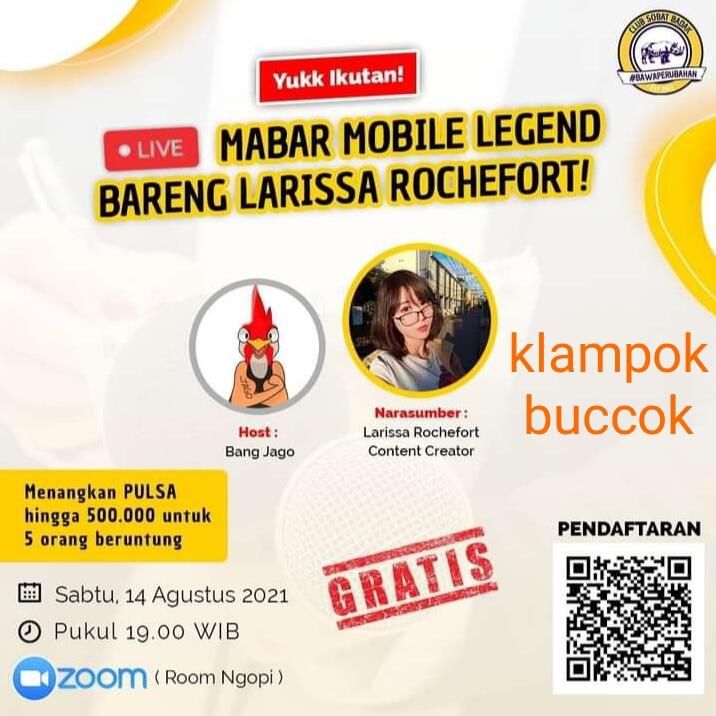 Webinar di Room Ngopi Club Sobat Badak, Banyak Pengalaman dan Ilmu yang Ane Dapatkan
