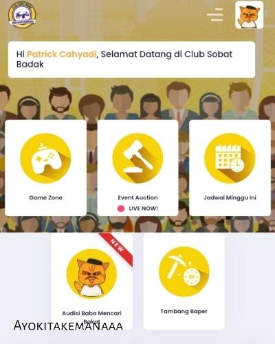 Keseruan Sosok Baba, Lapak Cari Bakat, dan Auction Barang Impian di Club Sobat Badak