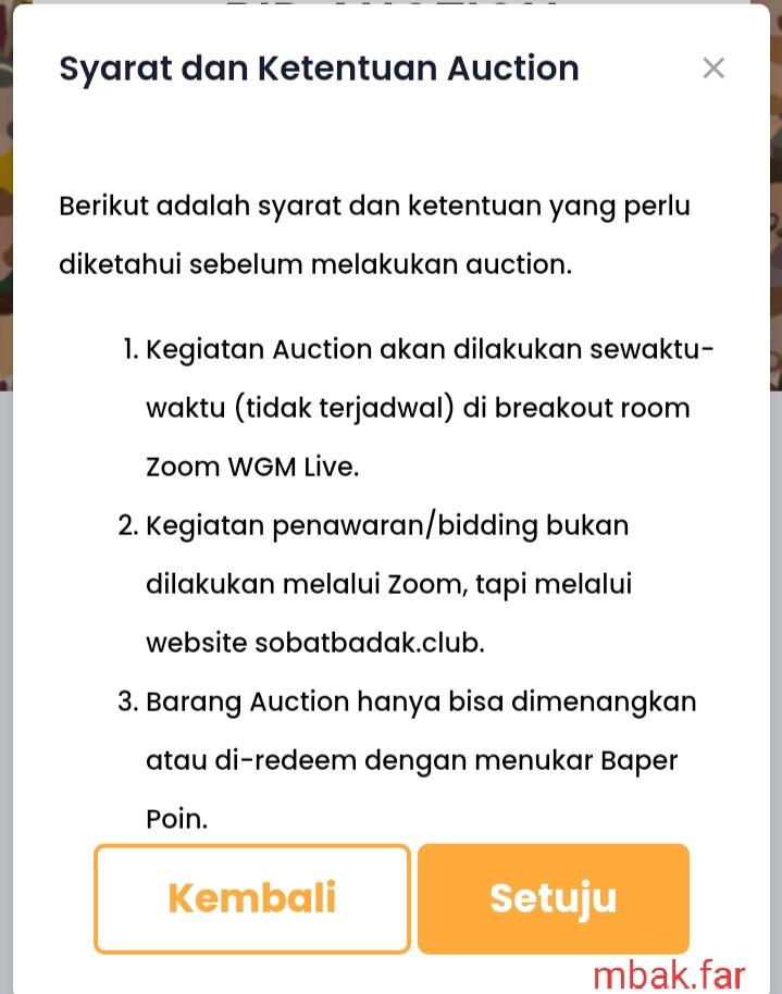Gagal Dapat Barang Incaran di Event Auction, Gara-gara Baper Poin Cuma Seuprit