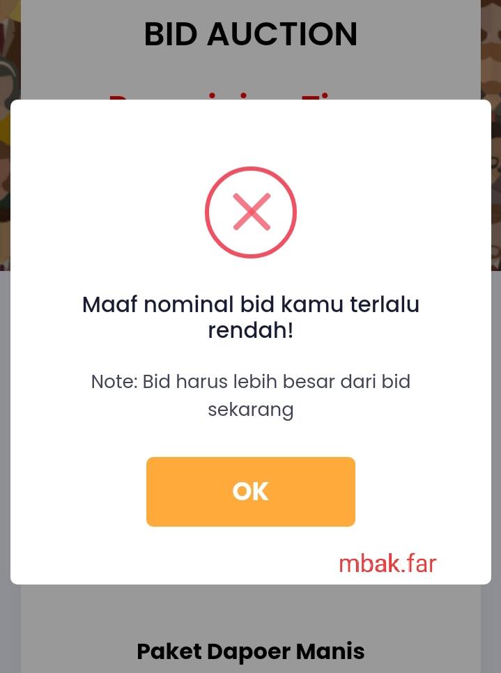 Gagal Dapat Barang Incaran di Event Auction, Gara-gara Baper Poin Cuma Seuprit