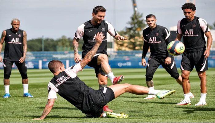 Lionel Messi Disambut Hangat Oleh Skuad PSG di Momen Latihan Perdananya