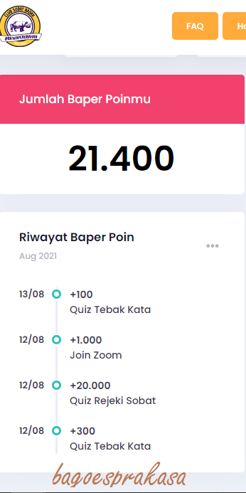 Terimakasih Jamet Kuproy, Baper Poin Saya Kini 21.400