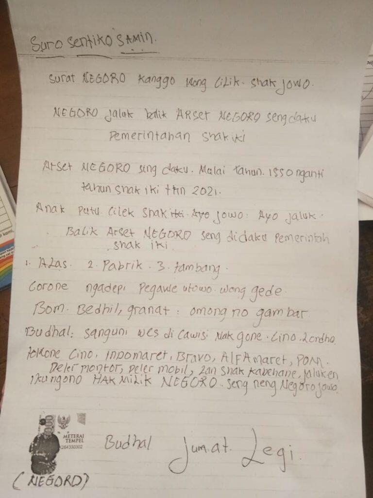 Selebaran Bernada Provokatif Gegerkan Warga Blora