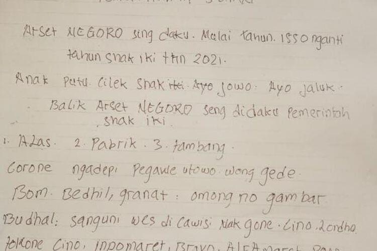 Selebaran Bernada Provokatif Gegerkan Warga Blora