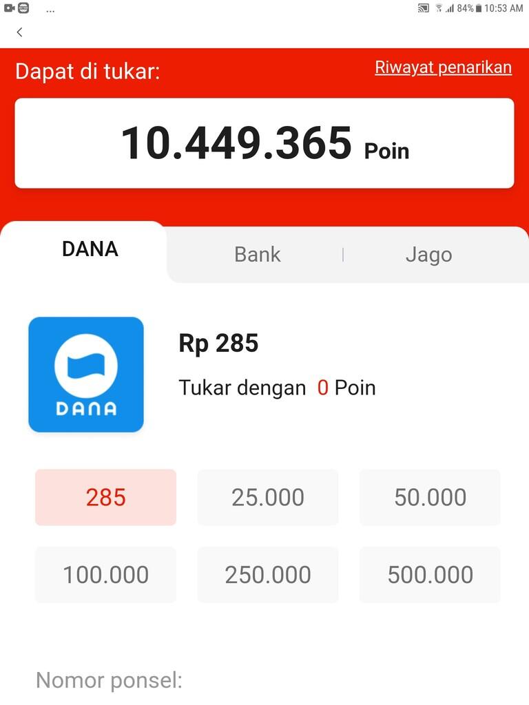 MANTAB NIH GAN! APLIKASI PENGHASIL SALDO GRATIS!!