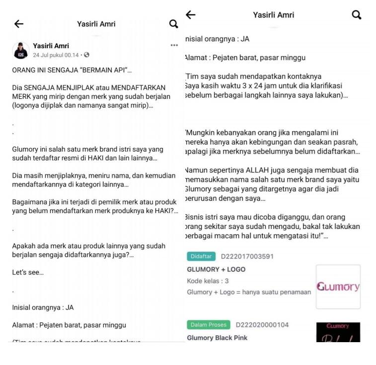 M JAFAR AUDAH, SANG PENDAFTAR MERK YG BERANI AMBIL MERK PEMILIK ASLINYA