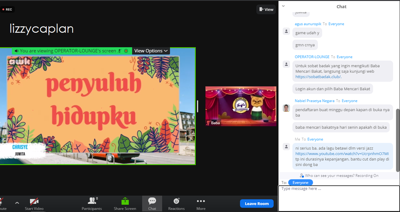 Belajar Kebudayaan Betawi Bersama BABA di Room Club Sobat Badak