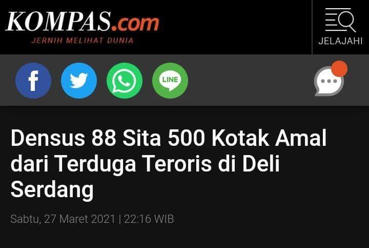 Densus 88 Diduga Menangkap Seorang Terduga Teroris di Medan