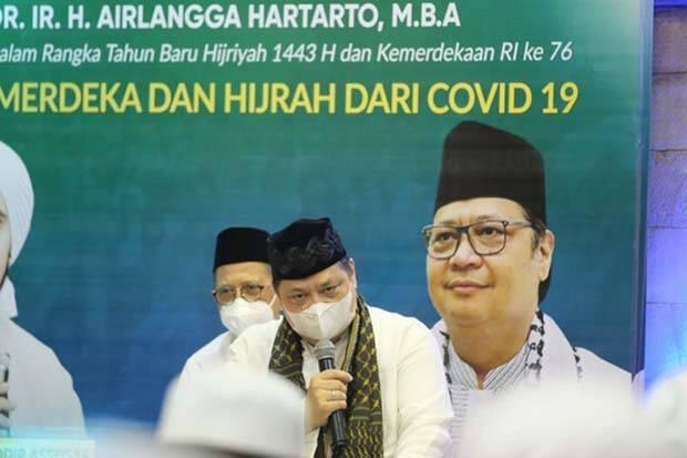 Indonesia Bersholawat, Airlangga Bicara tentang Pandemi dan 1 Muharam