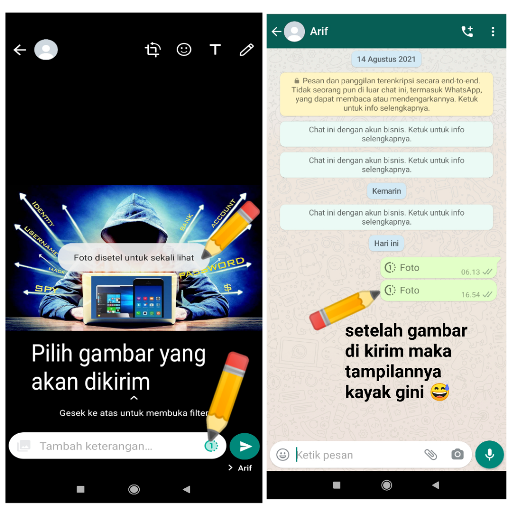 Cara Kirim Foto Sekali Lihat di WhatsApp