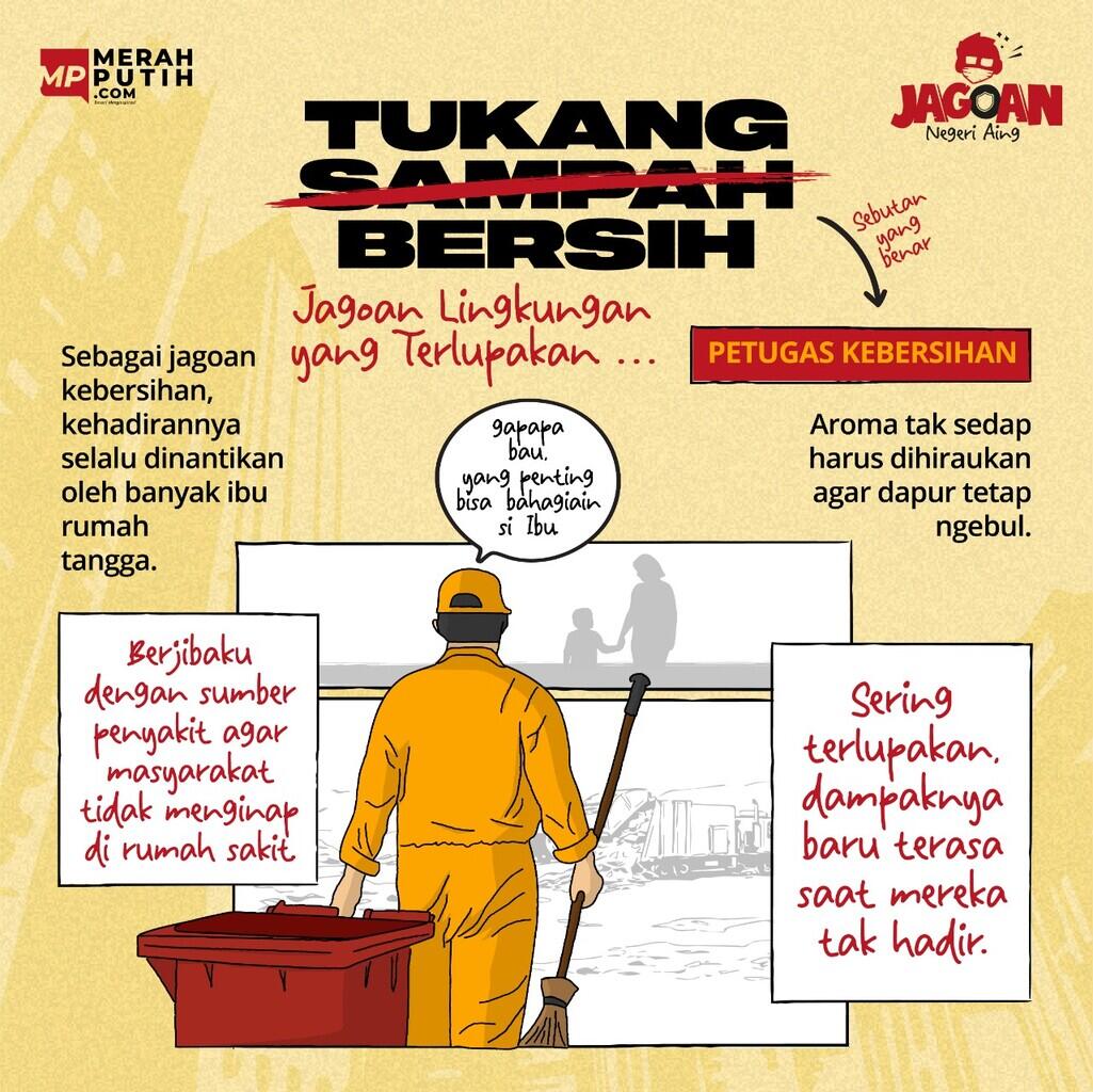 Tukang Sampah Jagoan Negeri Aing Bersihkan Lingkungan Meski Sering Dilupakan