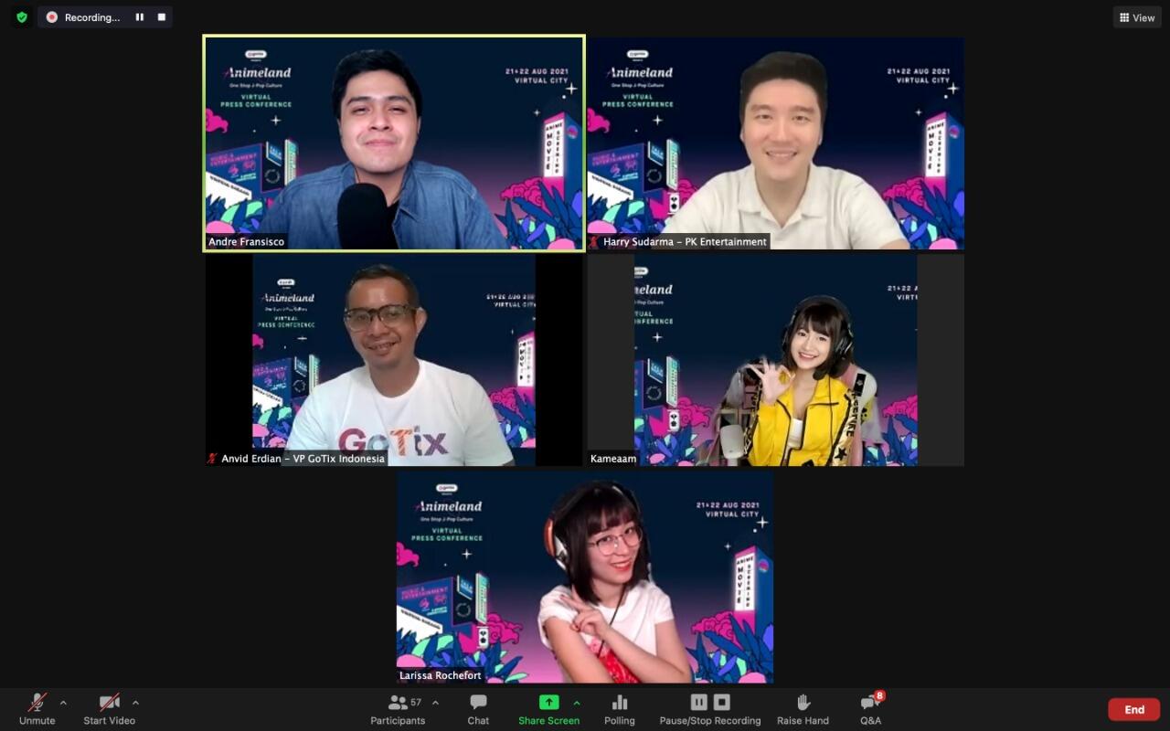 Buruan Beli Tiket Festival Anime Virtual Terbesar 2021 "Animeland"!