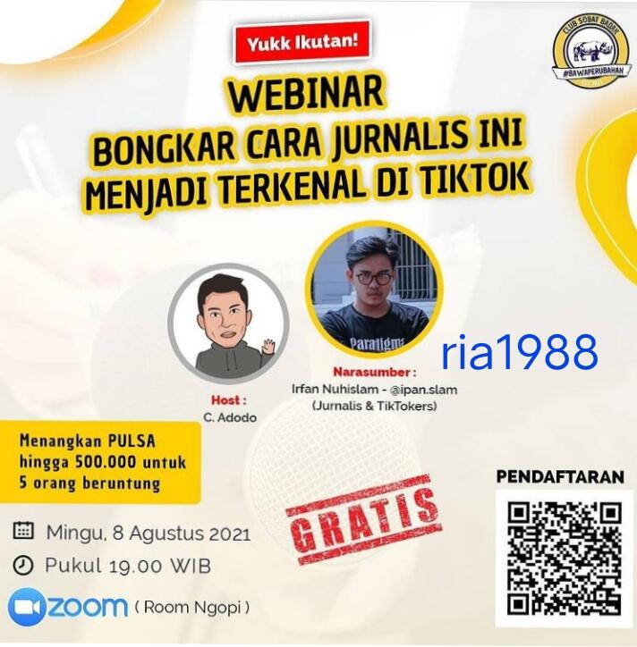 Keseruan dan Pengalaman Pribadiku Ikut Live Zoom di Club Sobat Badak, Teristimewa