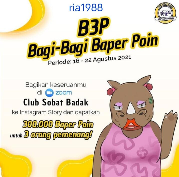 Keseruan dan Pengalaman Pribadiku Ikut Live Zoom di Club Sobat Badak, Teristimewa