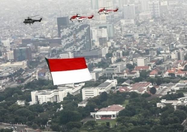 Turut Meriahkan Upacara HUT RI, Ini Aksi Tim Nusantara dan Garuda Flight TNI AU