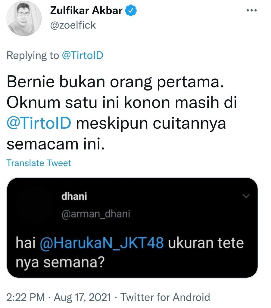 Muannas Minta Pemilik Akun @pawletariat Ditangkap Karena Hina Jokowi &amp;Baju Adat Baduy