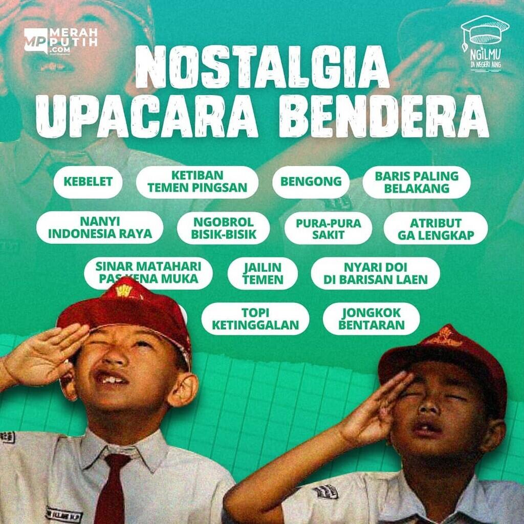 Akal-Akalan Siswa Saat Upacara Bendera