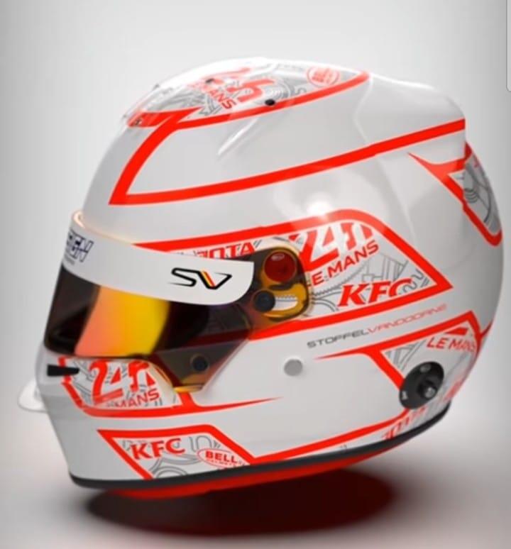 Helm Spesial Sean Gelael untuk Ajang 24 Hours of Le Mans