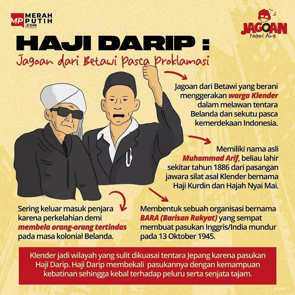 Haji Darip, Jagoan dari Tanah Klender