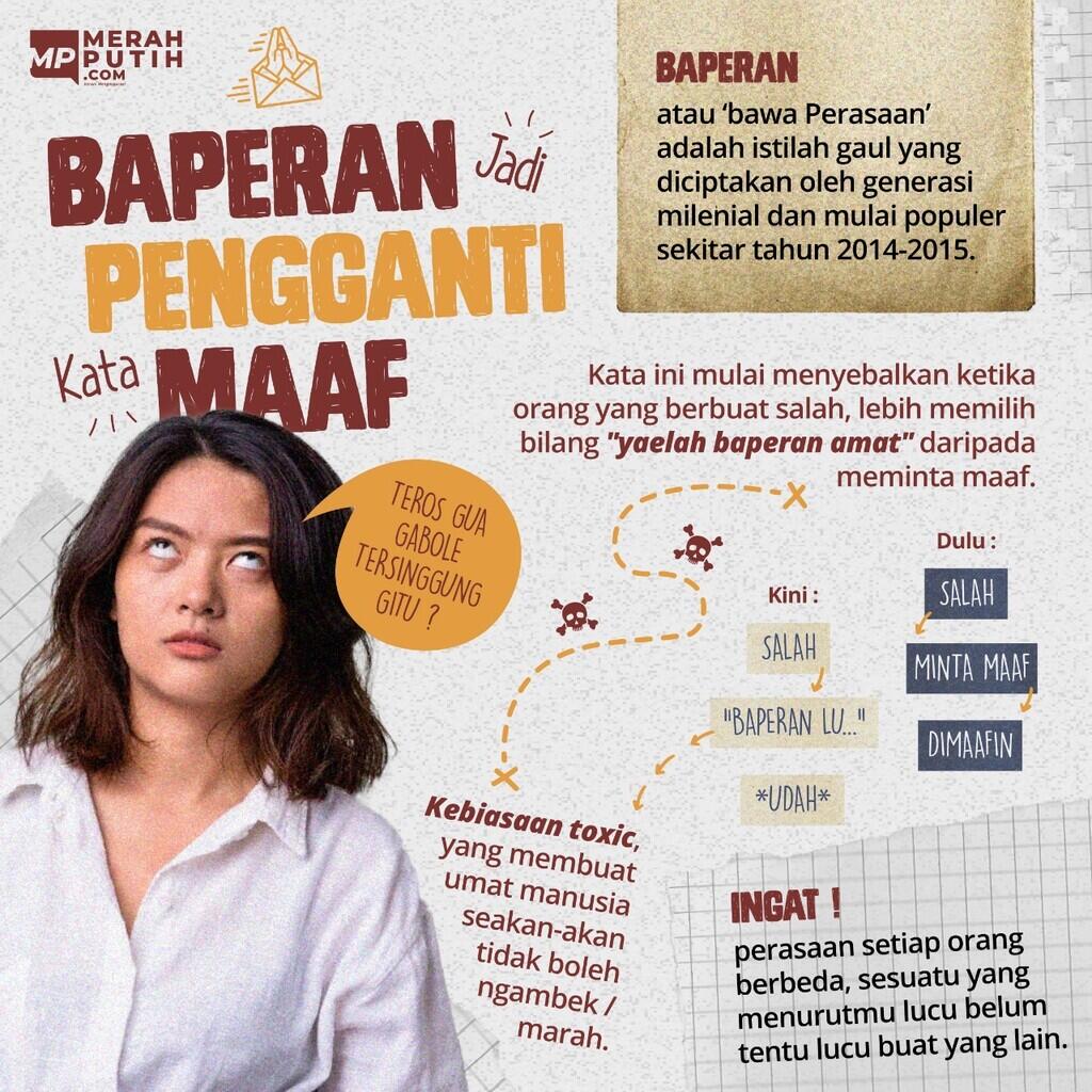 Makna Baper Berubah Toksik Saat Nihil Permintaan Maaf