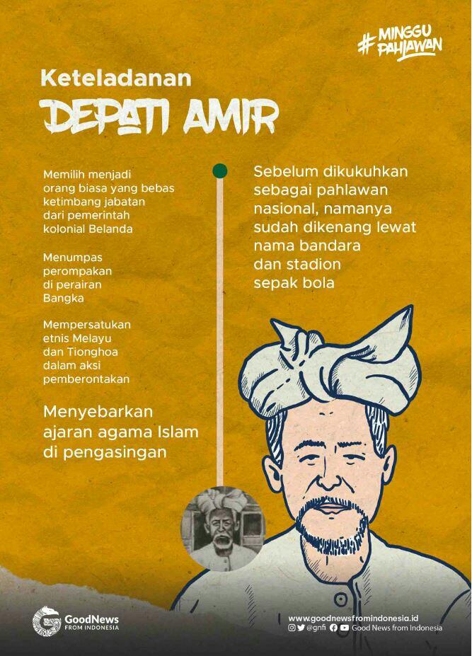 Depati Amir Persatukan Pribumi dan Etnis Tionghoa Lawan Belanda