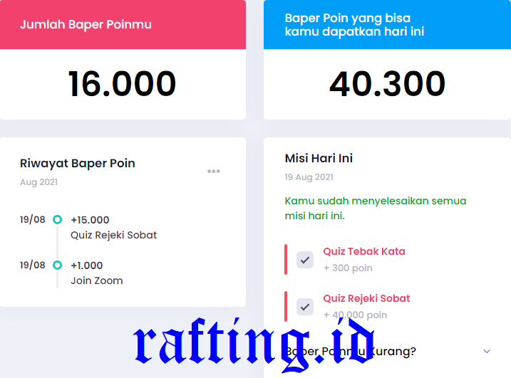 Saya Awali #BerburuBaperPoin Ini dengan 16.000 Baper Poin. Bismillah...