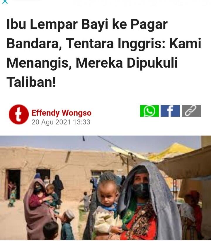 Panik dan Ketakutan,Kesaksian WNI di Afganistan,Rumahnya Diketuk Taliban dan Ditanyai