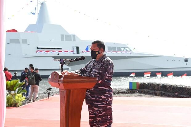 TNI AL Punya Armada Kapal Tempur Terbaru, KSAL Yudo Margono Resmikan KRI Golok 688