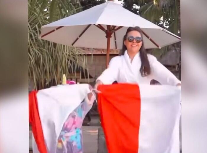 Heboh Video Lempar Bendera Merah Putih, Olivia Jensen: Tak Ada Niat Melecehkan