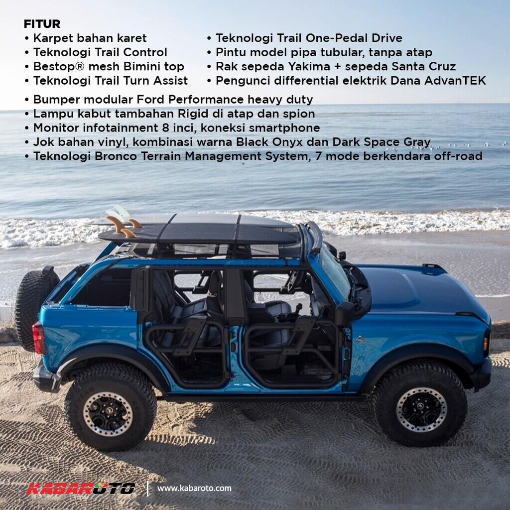 Ford Bronco Riptide, Inspirasi Dari West Coast