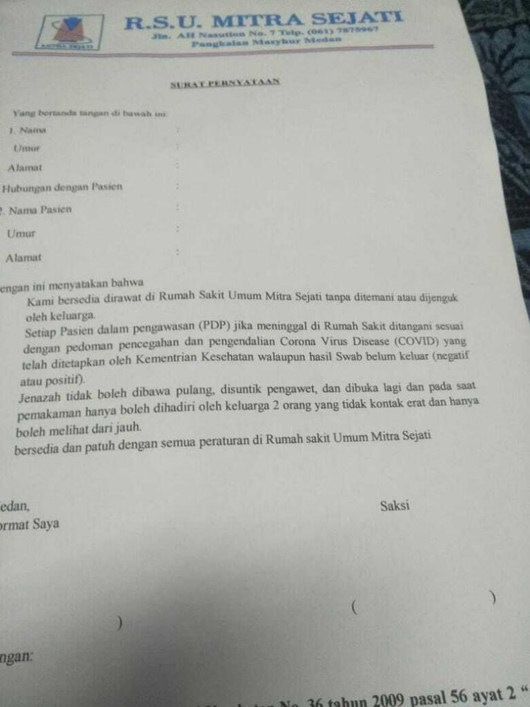 Sedih, Ditolak RS Karena Tak Mau Dicovidkan, Wanita Penderita Stroke Meninggal Dunia