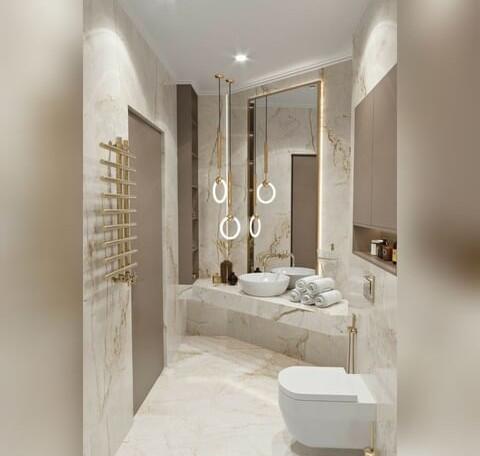 5 Desain Kamar Mandi Putih Dengan Kolaborasi yang Bikin Menarik dan Bersih