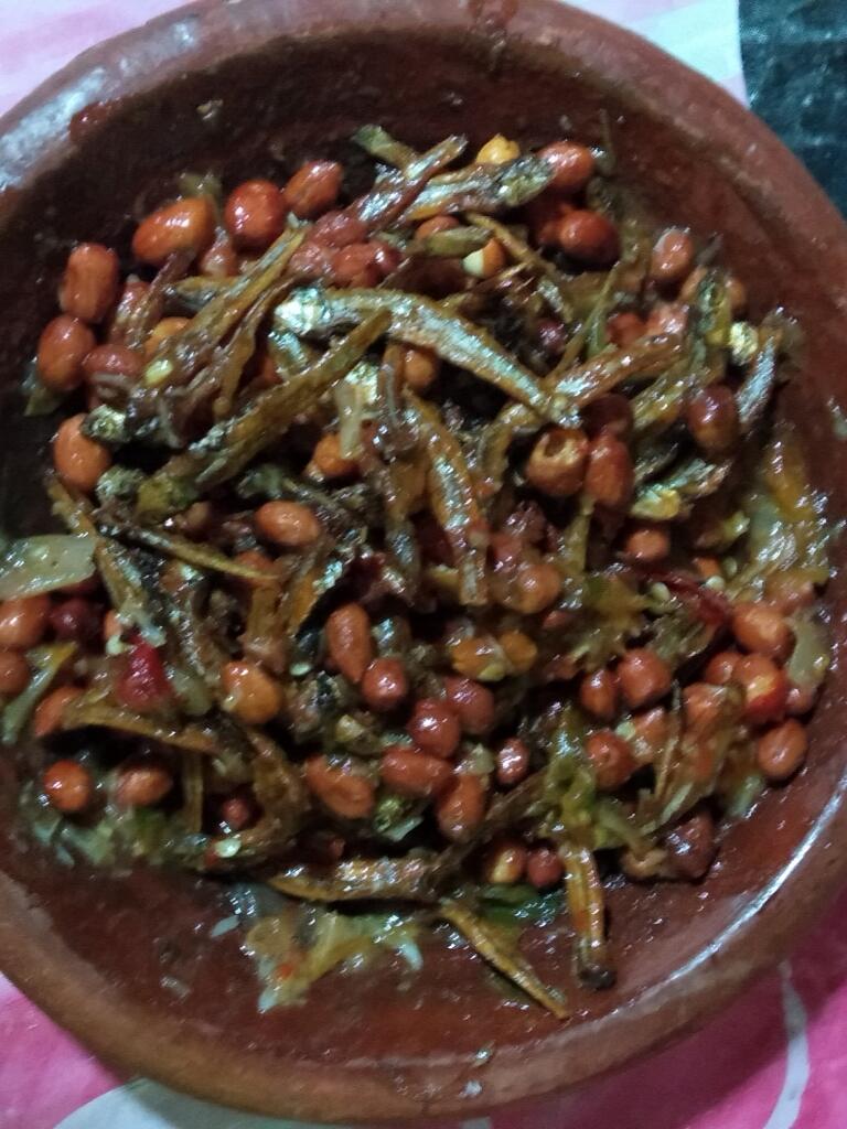 Sambal Teri Kacang Plus Sayur Bening Daun Labu, Bikin Jadi Lapar Mendadak