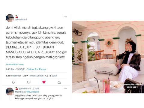 Viral Dhea Regista, Wanita Cantik Dituduh Menipu Pacar dan Jadi Gold Digger