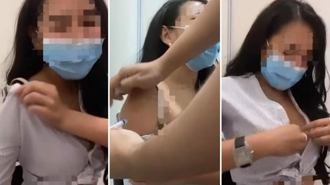 Viral Video Gadis Cantik 'BUKA BAJU' Saat Suntik Vaksin Menuai Kontroversi
