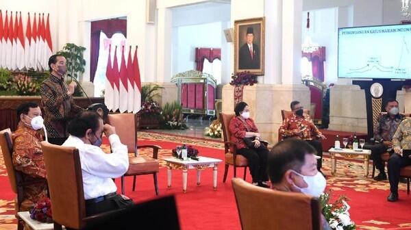 Jokowi dan 7 Ketum Parpol Bahas Evaluasi Otonomi Daerah-Ibu Kota Baru