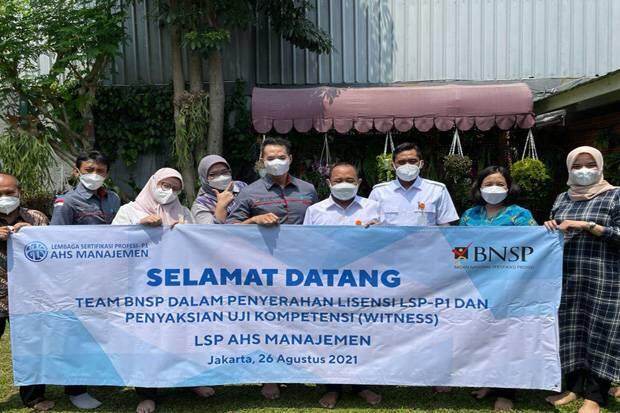 LSP AHS Manajemen Terima Lisensi dari BNSP