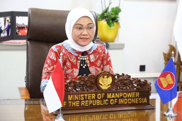 Menaker Ida Minta Anggota ASEAN Lindungi Pekerja Perempuan selama Pandemi Covid-19