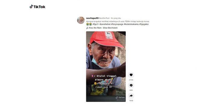 Bikin Haru! Berusia 110 Tahun, Kakek Ini Masih Harus Bekerja Menarik Becak