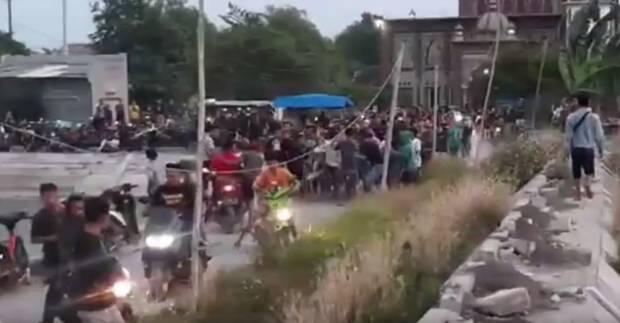 Tawuran di Waduk Kalimati Mojokerto Pecah, Satu Pemuda Luka