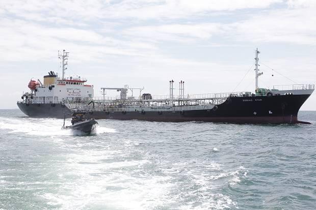 TNI AL Tangkap Kapal Tangker Berbendera Panama di Kepulauan Riau