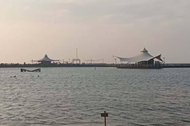 PPKM Level 3, Pantai Ancol Masih Sepi Pengunjung